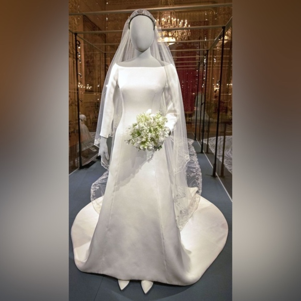 Meghan-Inspired Satin Bridal Gown